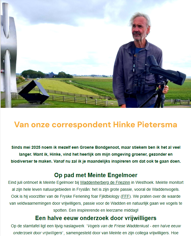 groene bondgenoten nieuwsbrief 2